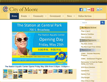 Tablet Screenshot of cityofmoore.com